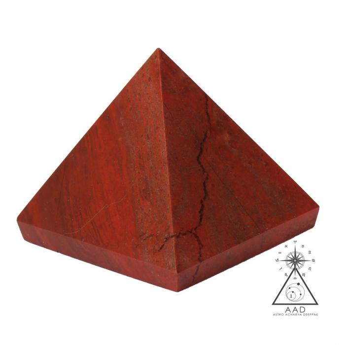 RED JASPER STONE PYRAMID / रेड जेस्पर स्टोन पिरामिड