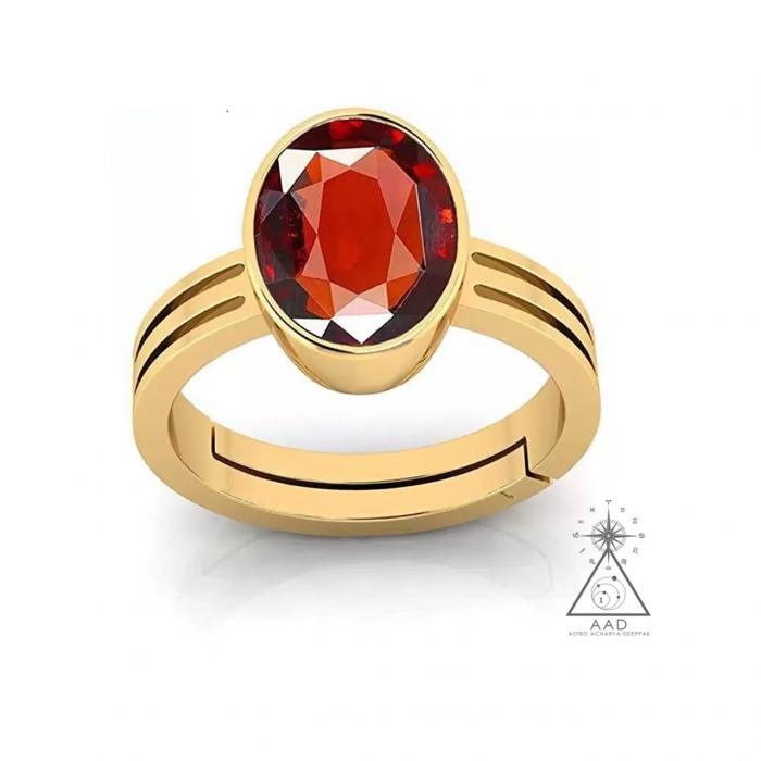 Hessonite Ring / गोमेद अंगूठी 