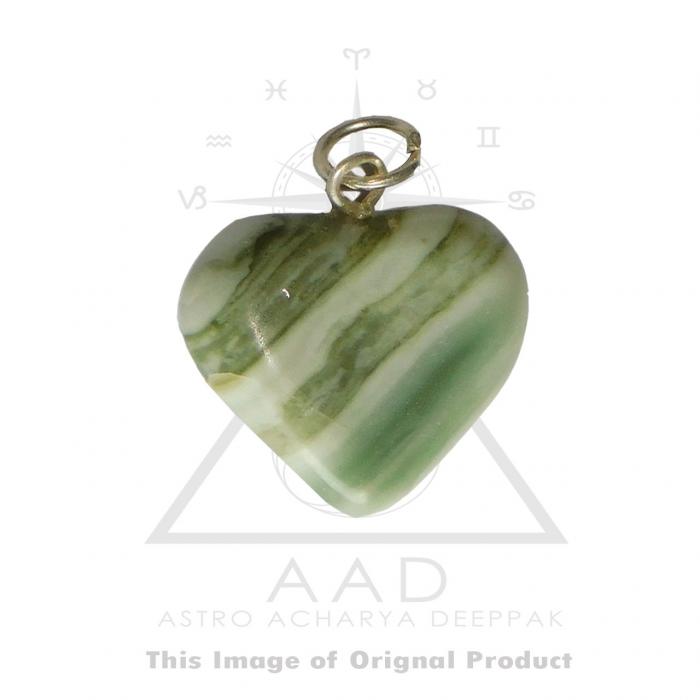 Amazonite Heart Pendant / अमेजोनाइट हार्ट लटकन